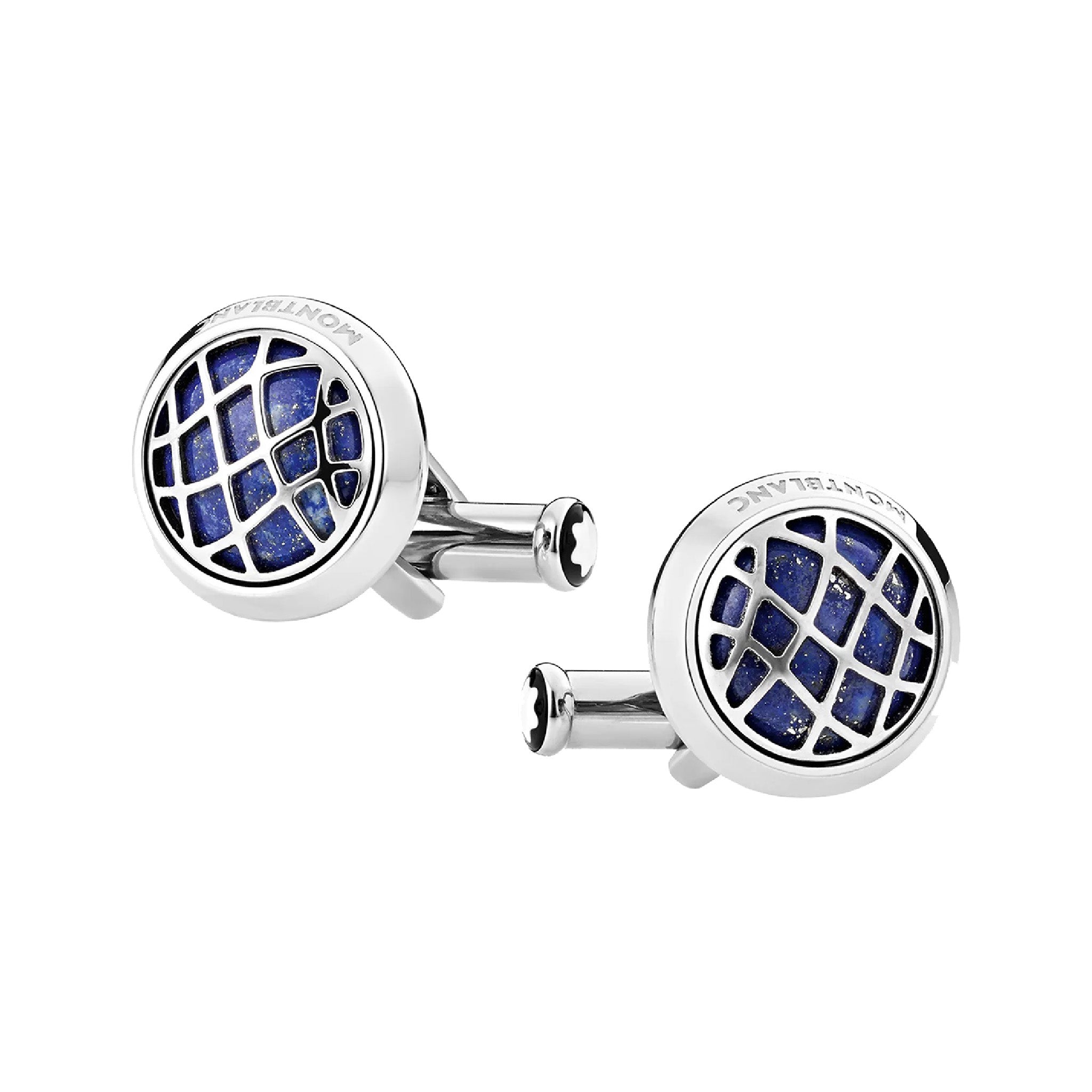 Stainless Steel & Lapis Lazuli Cufflinks