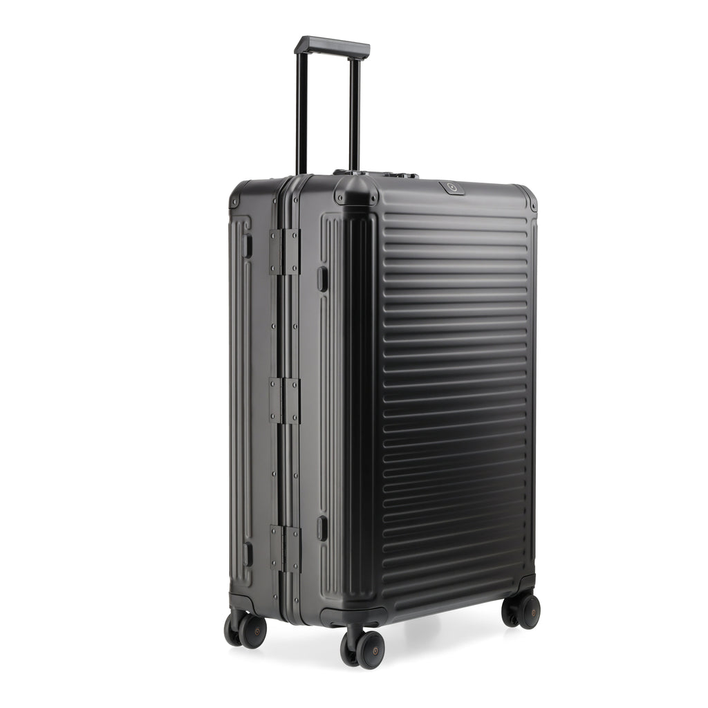 AGATE Aluminium 4W Hardside Luggage Trolley