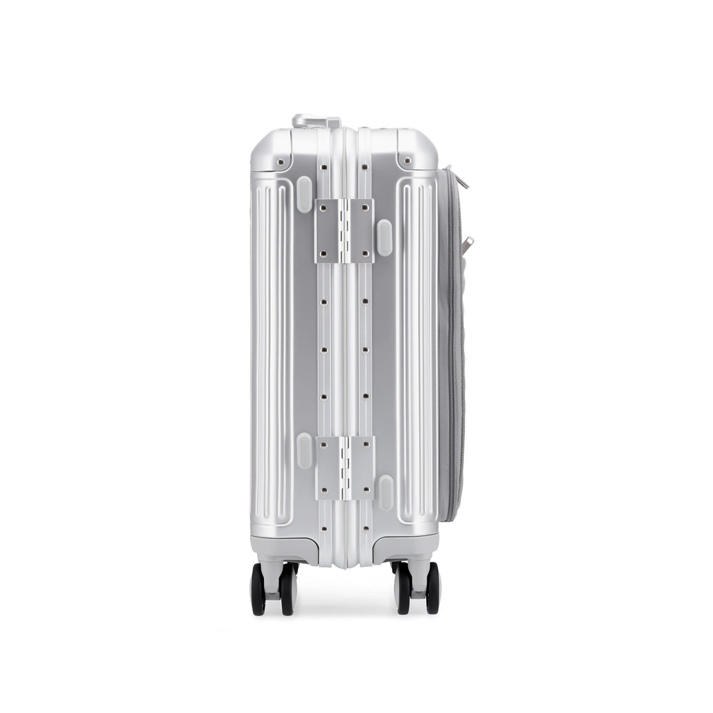 AGATE Aluminium 4W Hardside Luggage Trolley