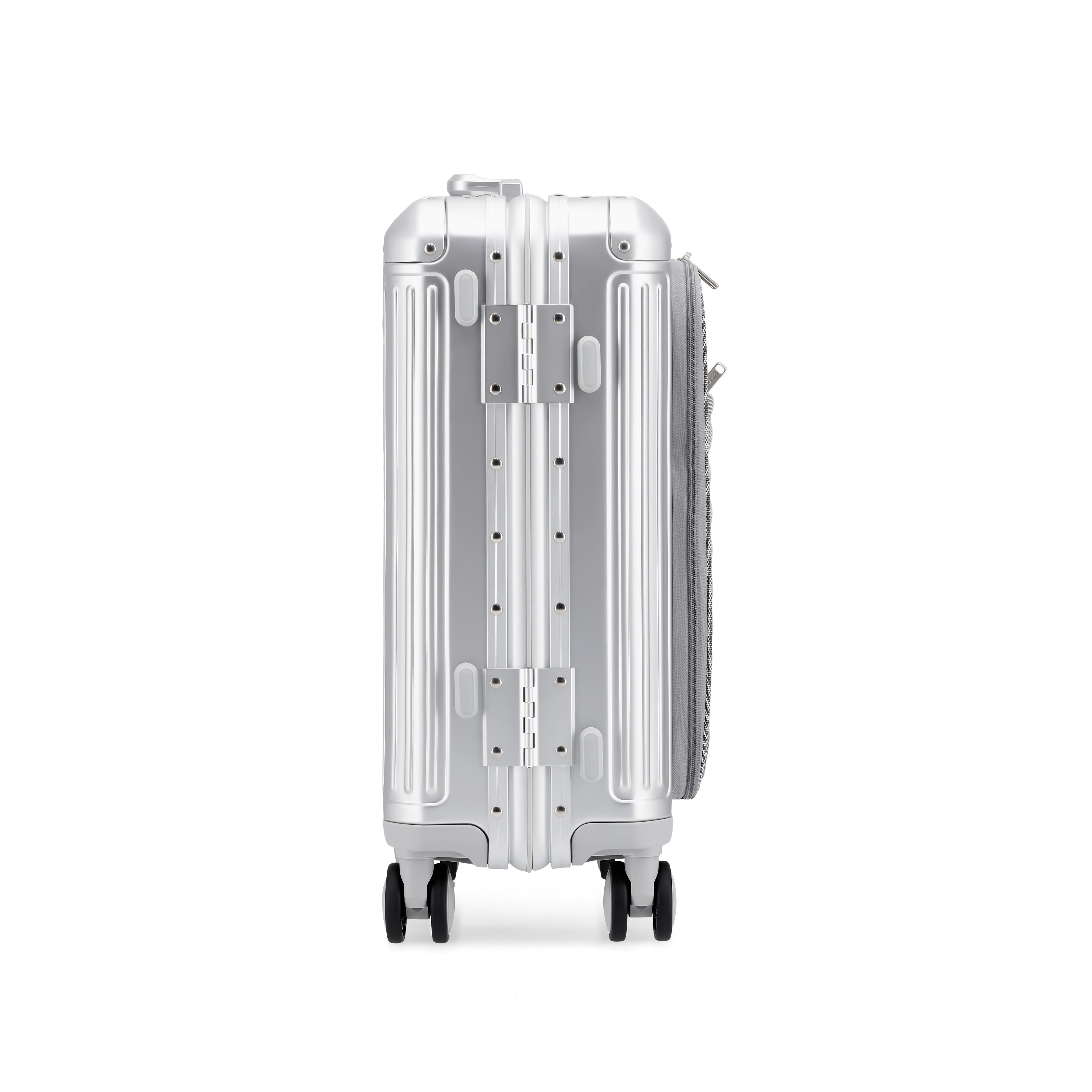 AGATE Aluminium 4W Hardside Luggage Trolley