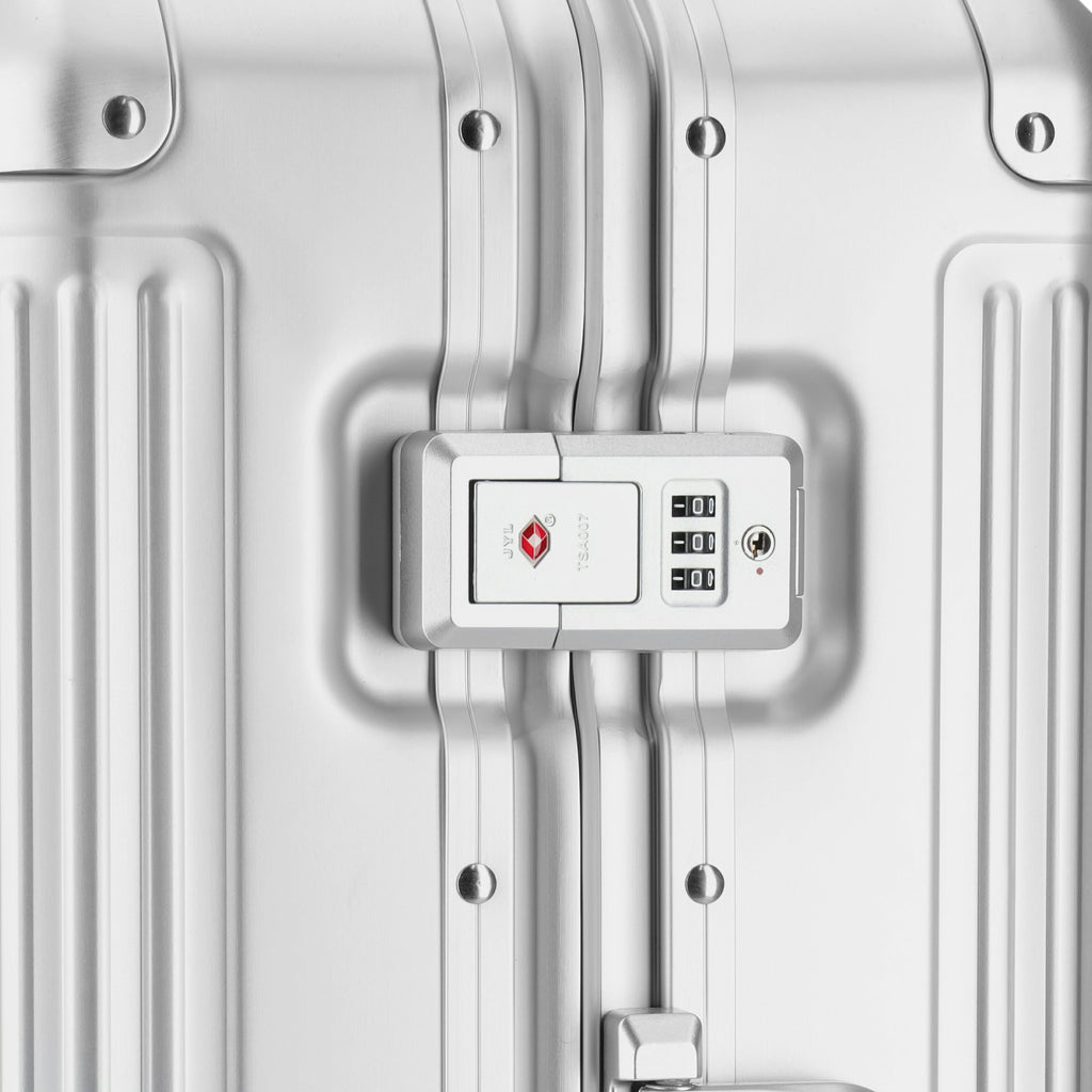 AGATE Aluminium 4W Hardside Luggage Trolley