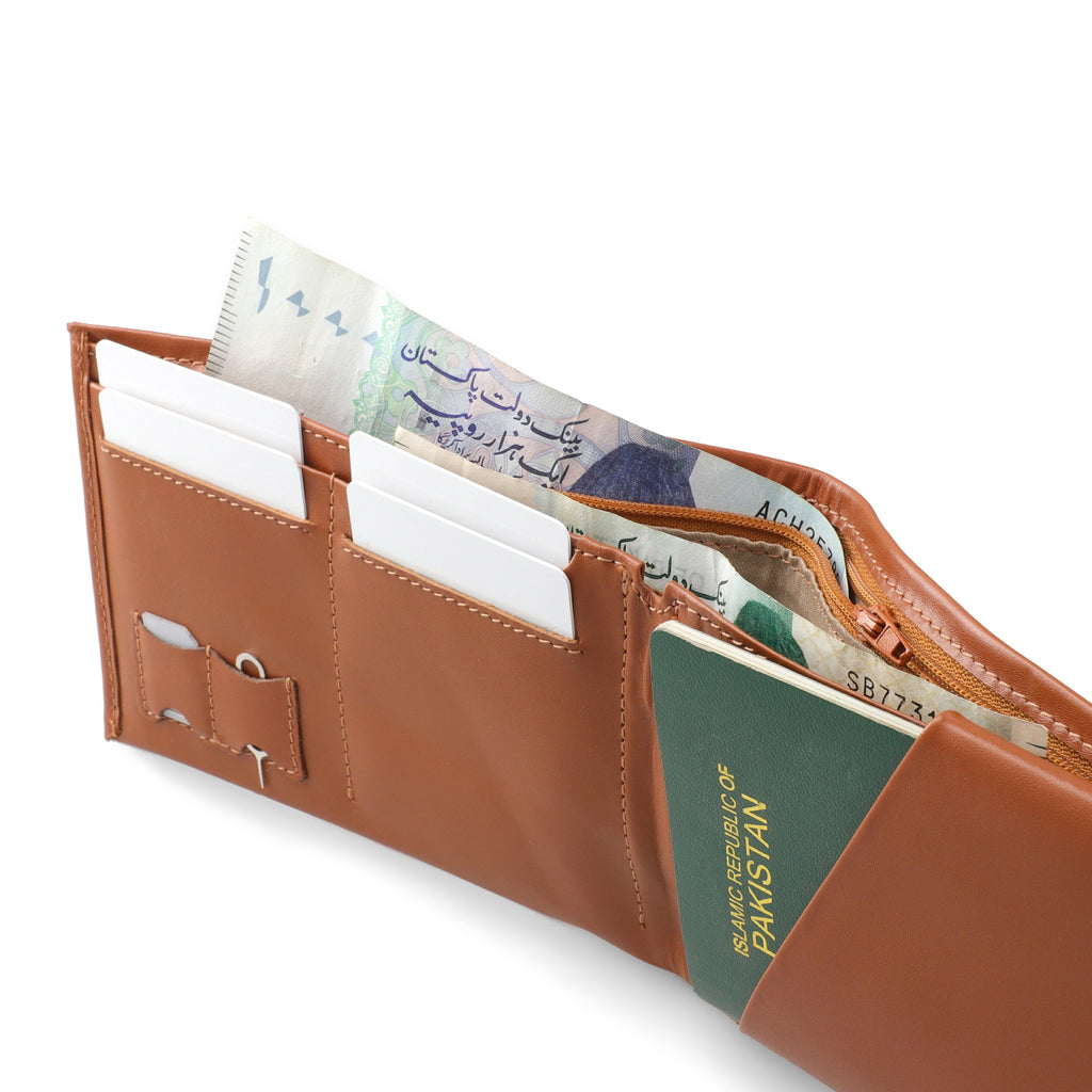 TRAVEX Bi-fold Premium Leather Travel Wallet