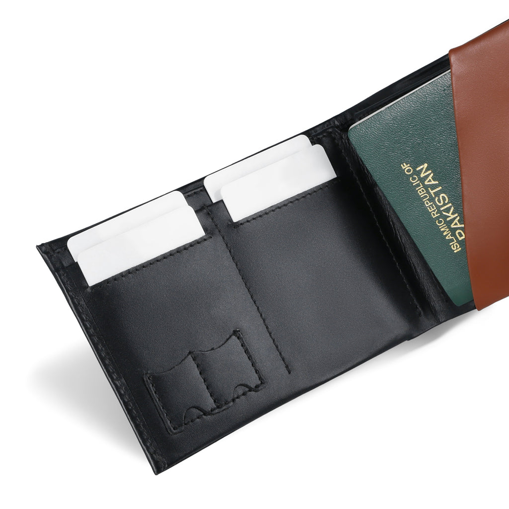 TRAVEX Bi-fold Premium Leather Travel Wallet
