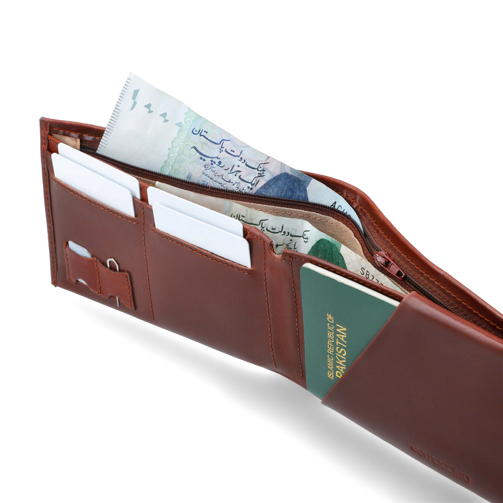 TRAVEX Bi-fold Premium Leather Travel Wallet