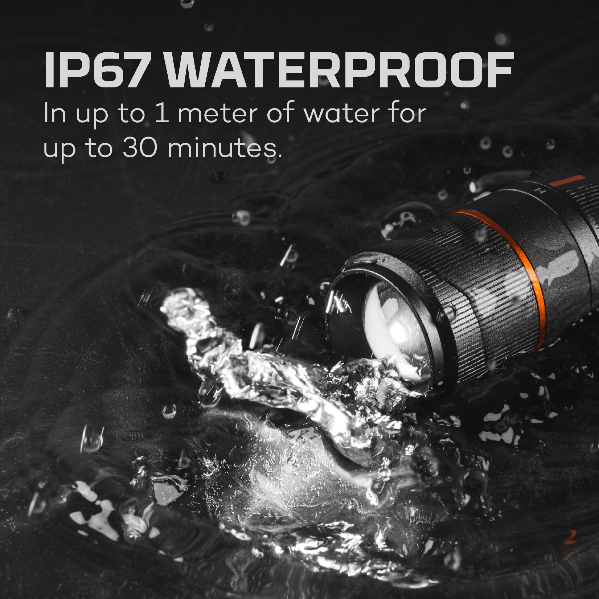 DAVINCI 1000 Lumen Handheld Flashlight Rechargeable