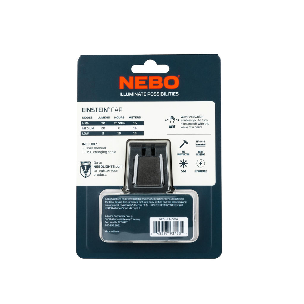 EINSTEIN Cap light 50 Lumen Rechargeable