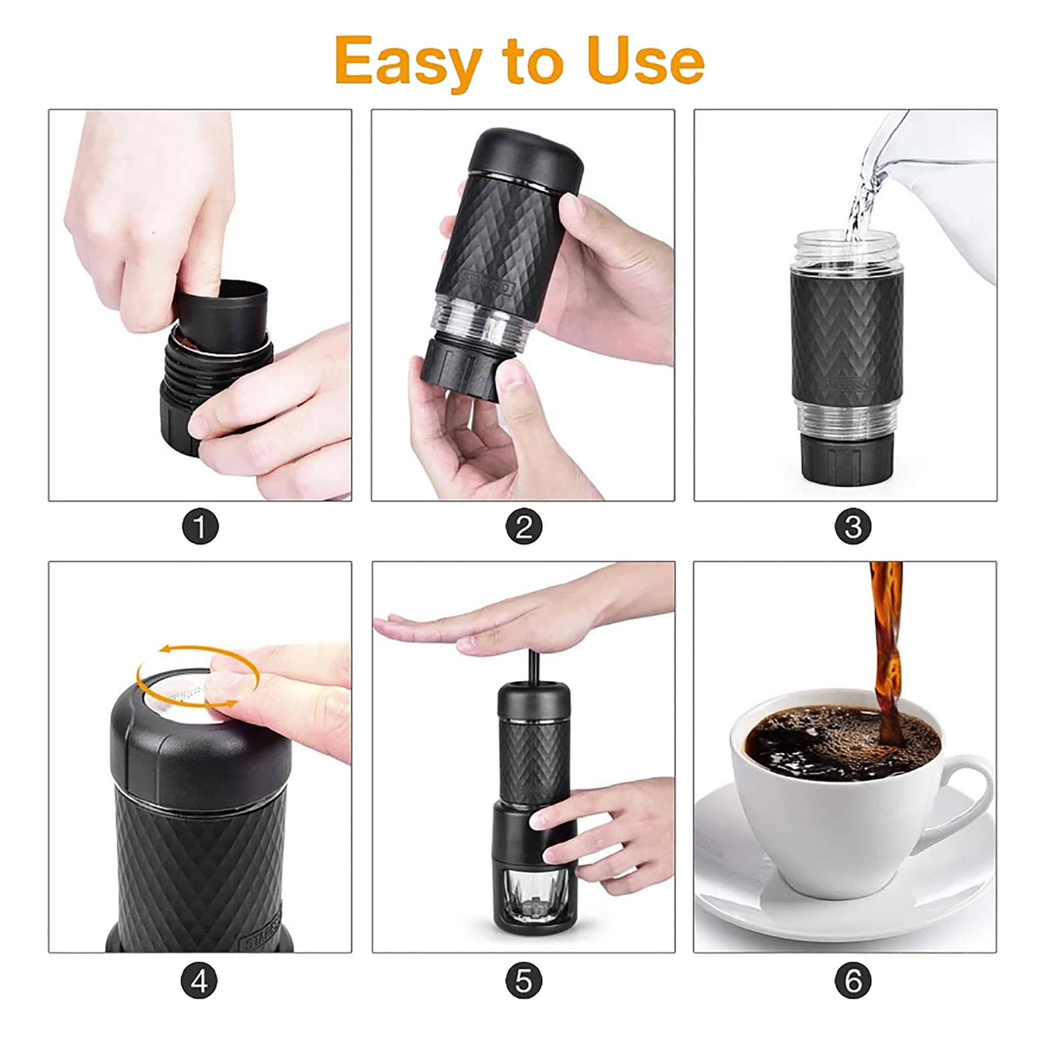 STARESSO Classic Portable Travel Espresso Machine